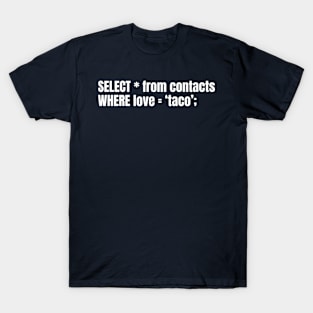 TACOHOLICS ANONYMOUS: A SELECT STATEMENT FOR THE DEVOTEES T-Shirt